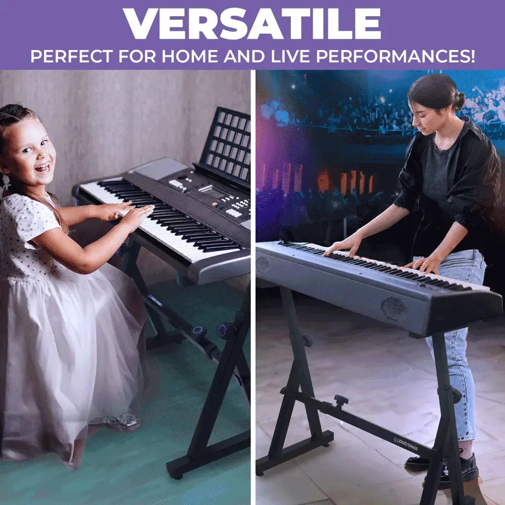 Refurbished Adjustable Z Style Black Keyboard Stand