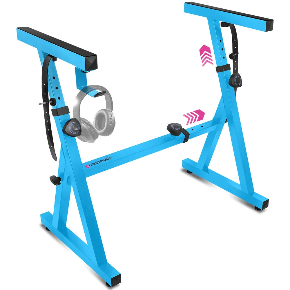 Light Blue Adjustable Z Style Keyboard Stand