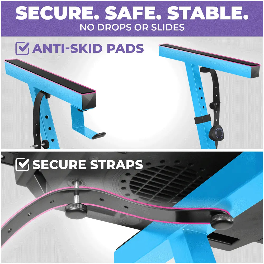 Light Blue Adjustable Z Style Keyboard Stand