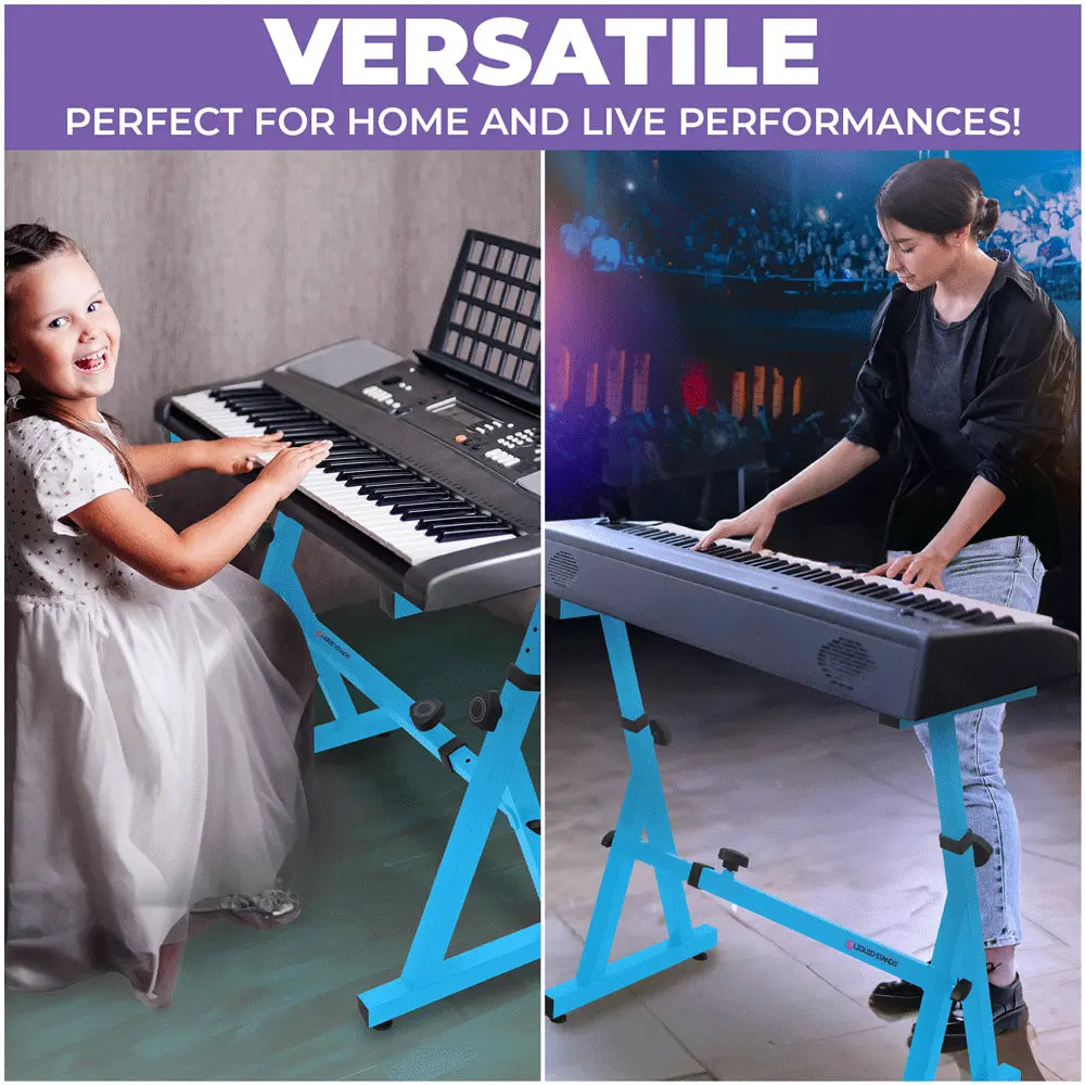 Light Blue Adjustable Z Style Keyboard Stand