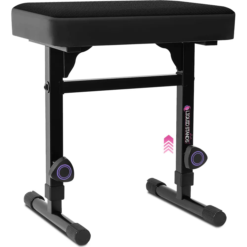 Adjustable Keyboard Bench Seat with Mesh Cushion