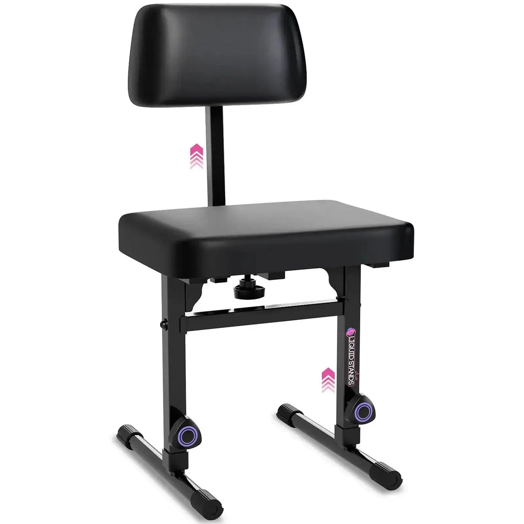 Adjustable Keyboard Bench Seat with Backrest
