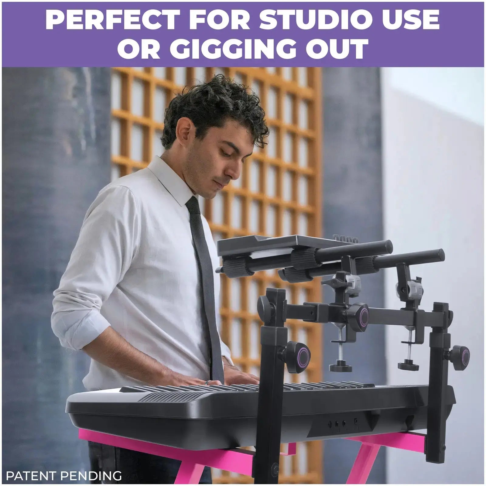 Refurbished Adjustable 2-Tier Keyboard Stand Extender - Arms Only