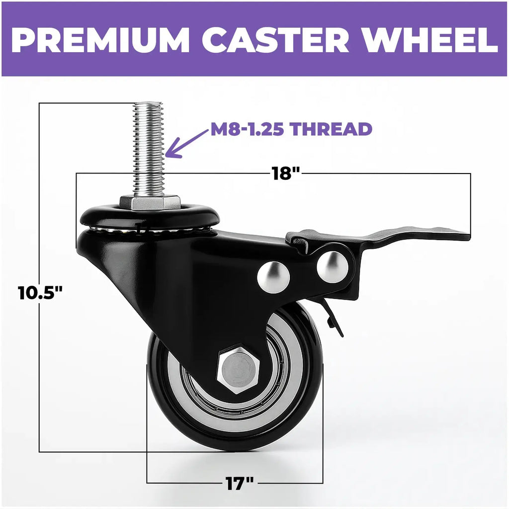 Replacement Wheel Set for Keyboard Stand