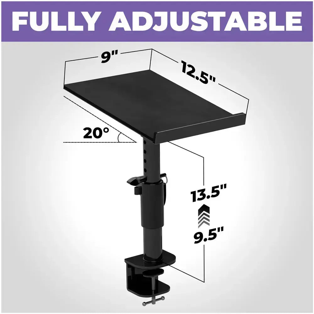 Refurbished 2-Piece Clamp-on Adjustable Speaker Monitor Stands with Tilt