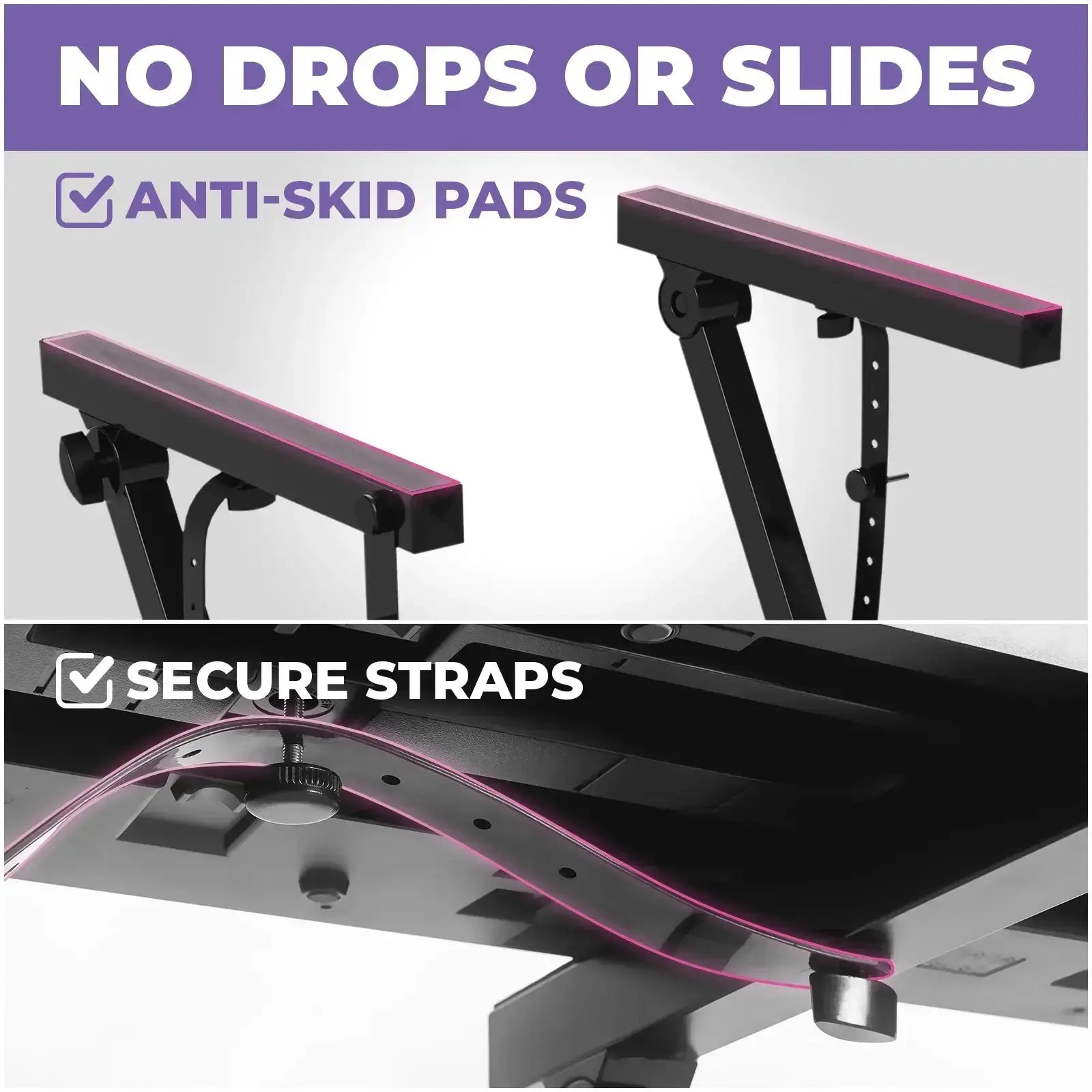 Foldable Z Style Black Piano Stand