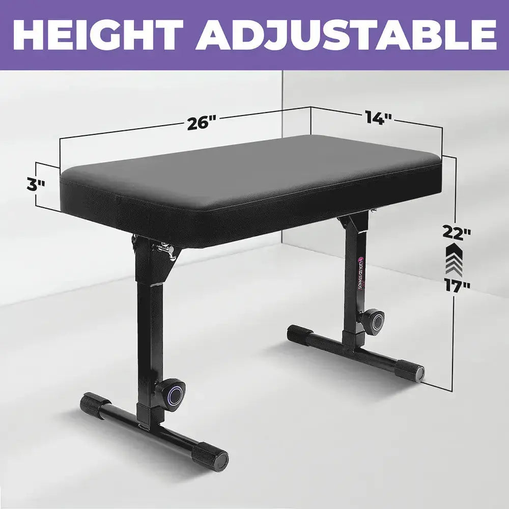 Refurbished Foldable Large Piano Bench | Adjustable Piano Bench