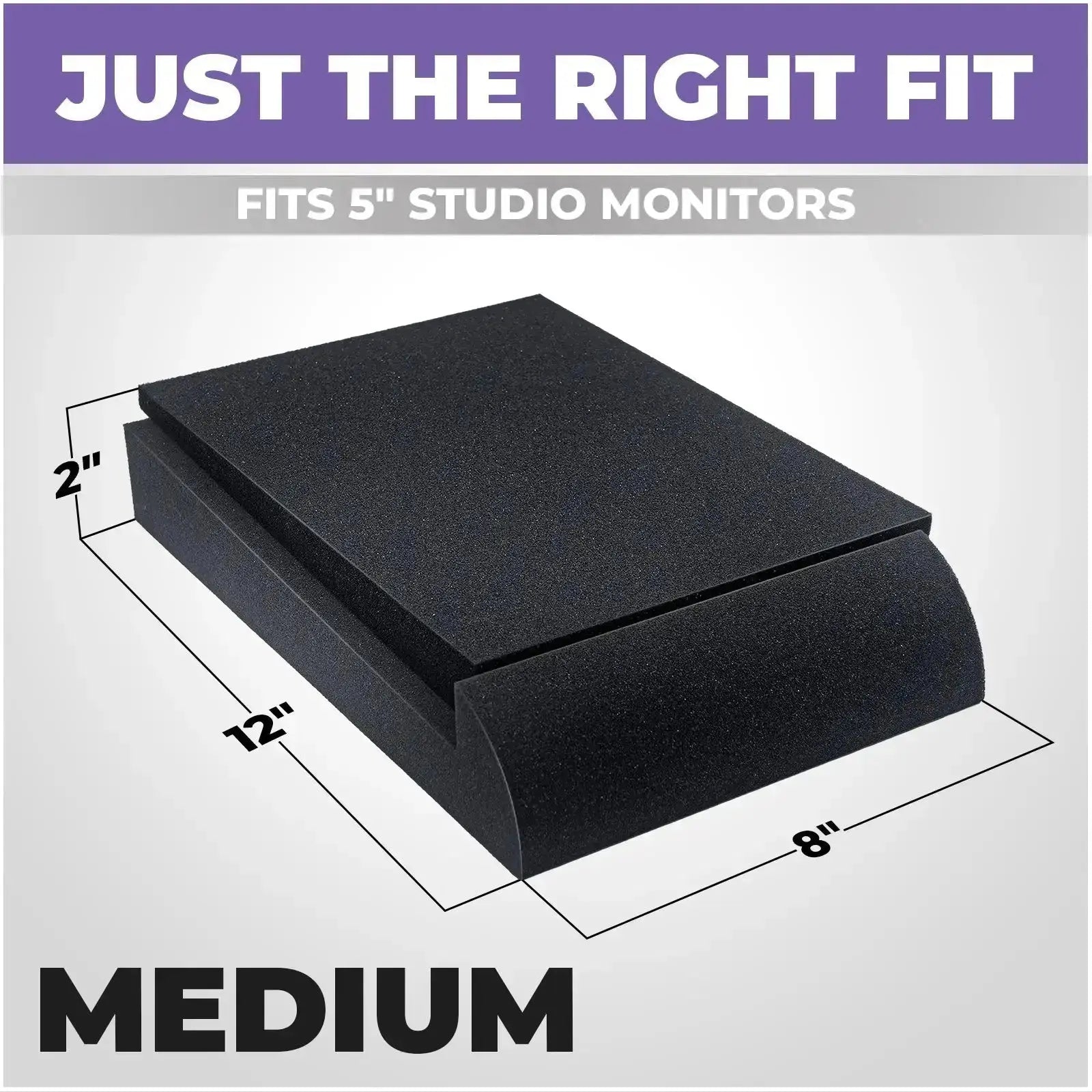 Refurbished Studio Monitor Sound Isolation Pads for Speakers- 5" (Medium)