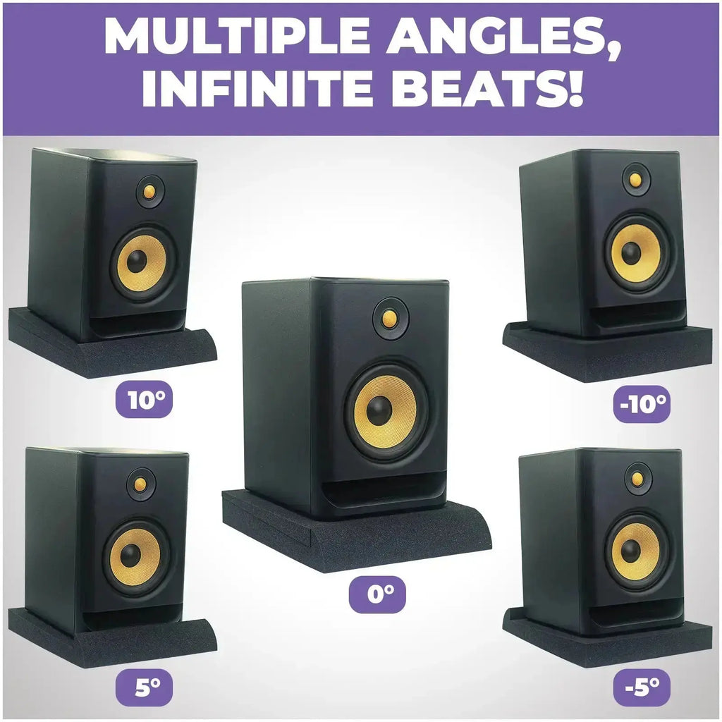 Refurbished Studio Monitor Sound Isolation Pads for Speakers- 3-4.5" (Small)