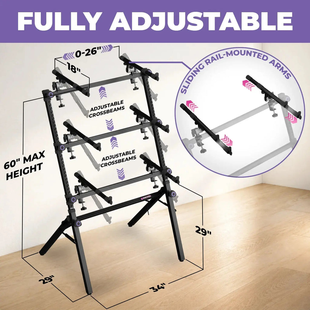3 Tier Keyboard and Synth Stand