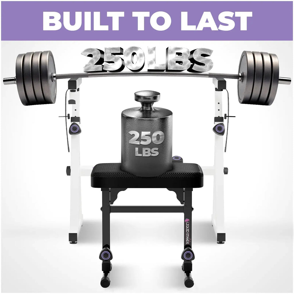 White Adjustable Z Style Keyboard Stand w/ Mesh Cushion Bench