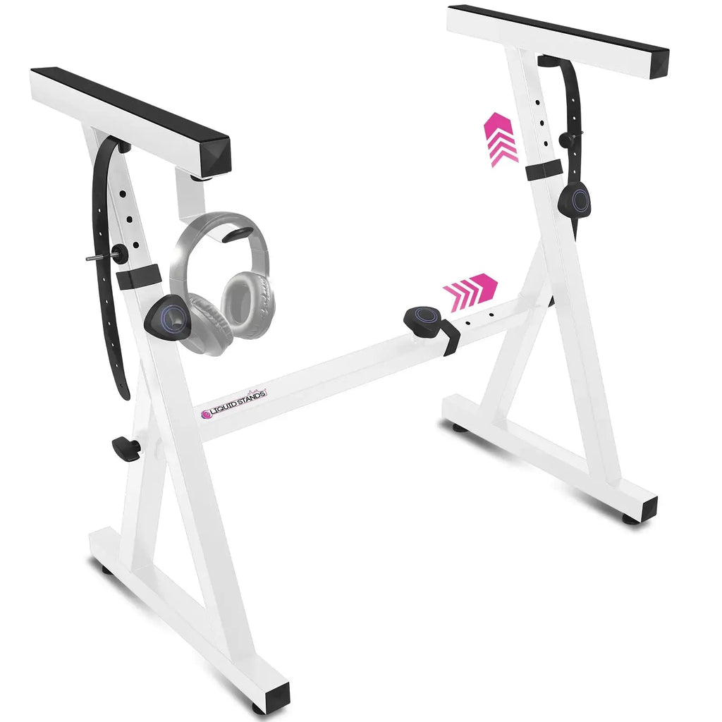 Refurbished Adjustable Z Style White Keyboard Stand