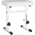 Adjustable White Keyboard Bench Seat