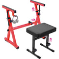 Adjustable Red Z Style Keyboard Stand w/ Bench