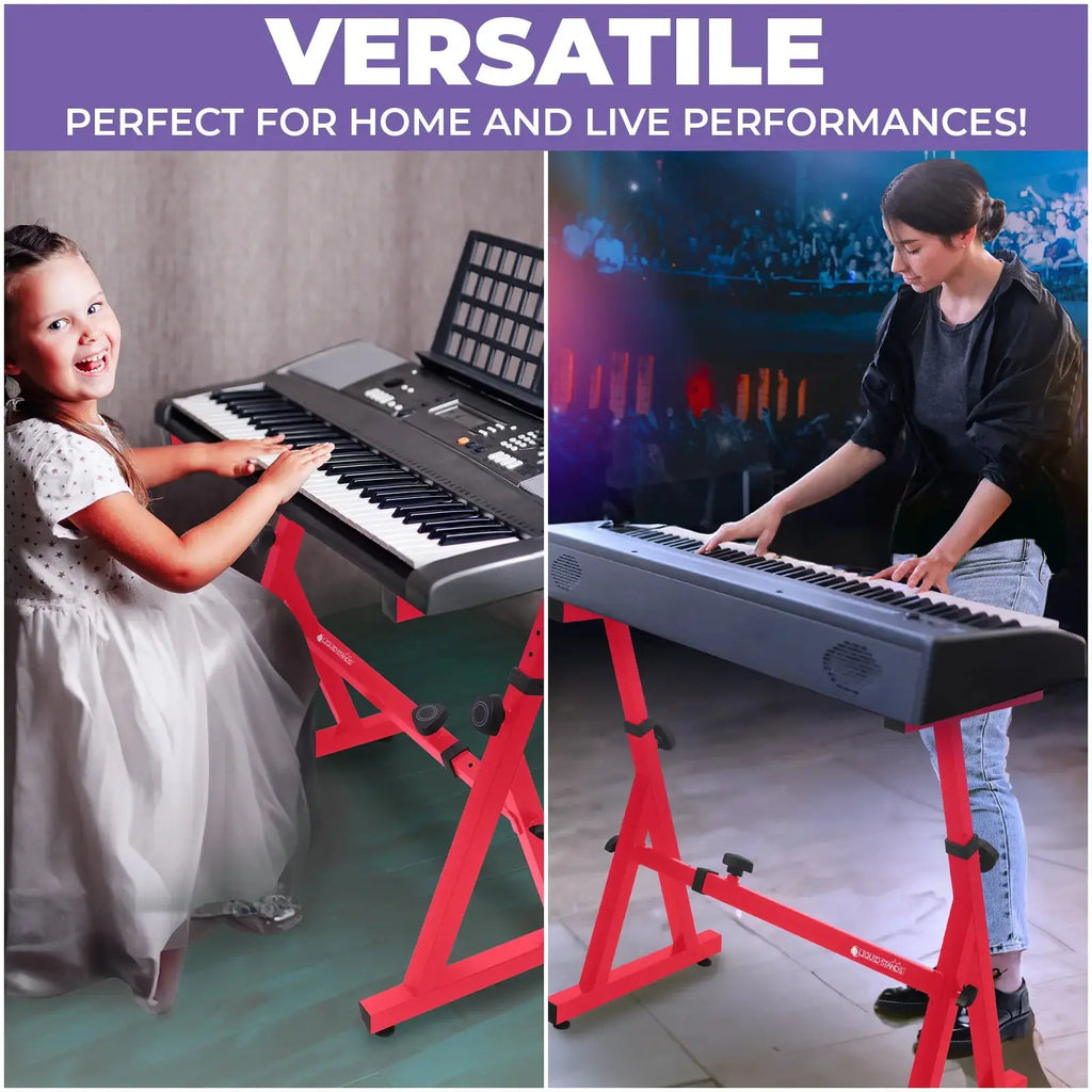 Adjustable Z Style Red Keyboard Stand