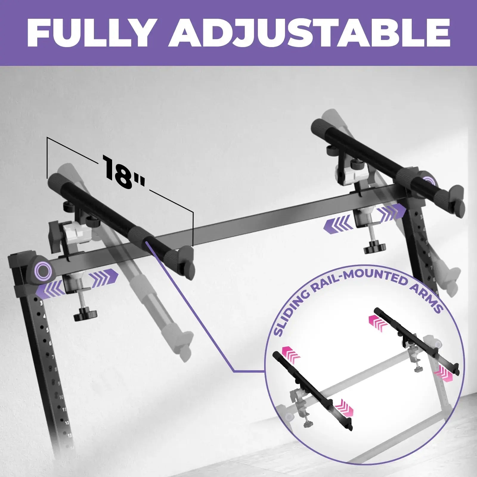 3-Tier Keyboard and Synth Stand Arms