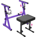 Adjustable Purple Z Style Keyboard Stand w/ Bench