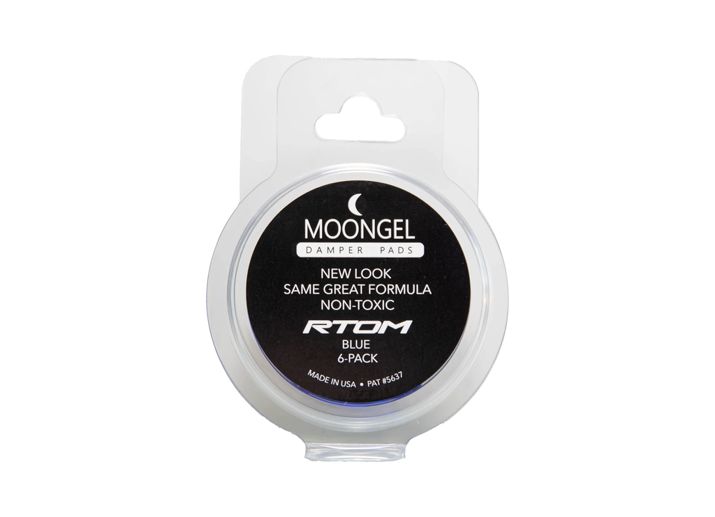 RTOM Moongels Drum Damper Pads - Blue (6-Pack)