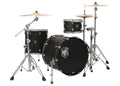 Satin Black Navigator 3-Piece Kit 8x12, 16x16, 18x22 SJC Drum Sets Percussion
