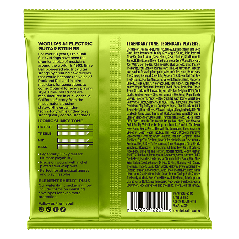 Ernie Ball 10-46 Regular Slinky Nickel Wound Guitar Strings P02221