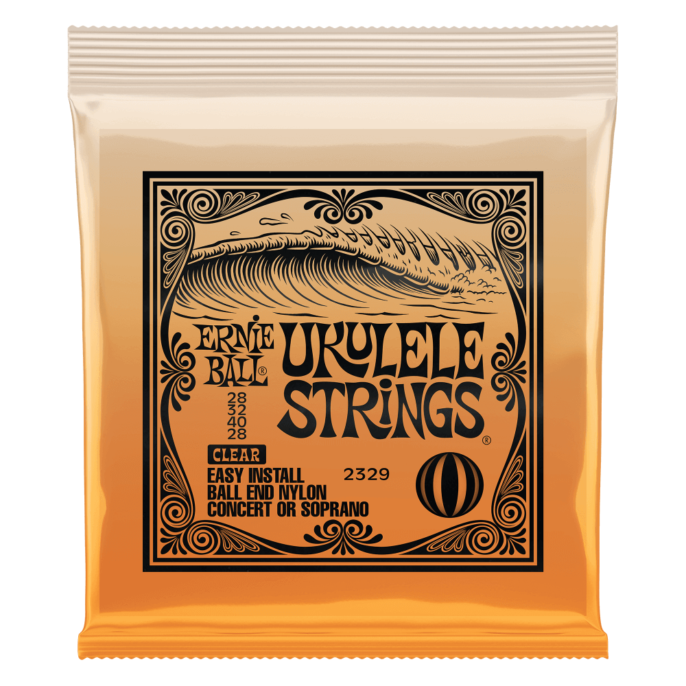 Ernie Ball P02329 Concert/Soprano Nylon Ball End Ukulele Strings - Clear