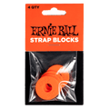 Ernie Ball Strap Blocks - Red - 4 Pack