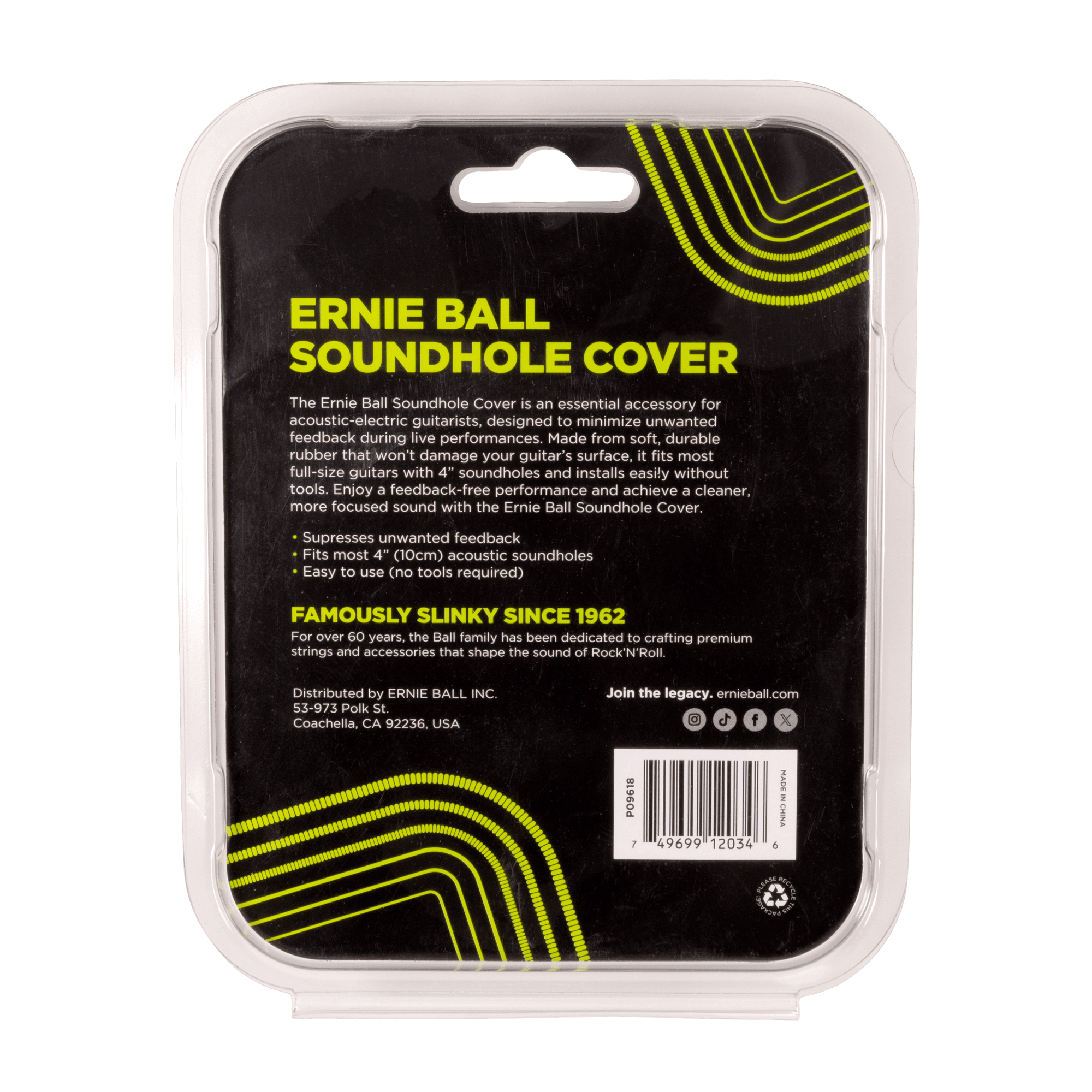 Ernie Ball Acoustic Soundhole Cover (P09618)