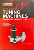 D'Addario Auto-Trim Locking Tuning Machines (3 + 3 Setup)