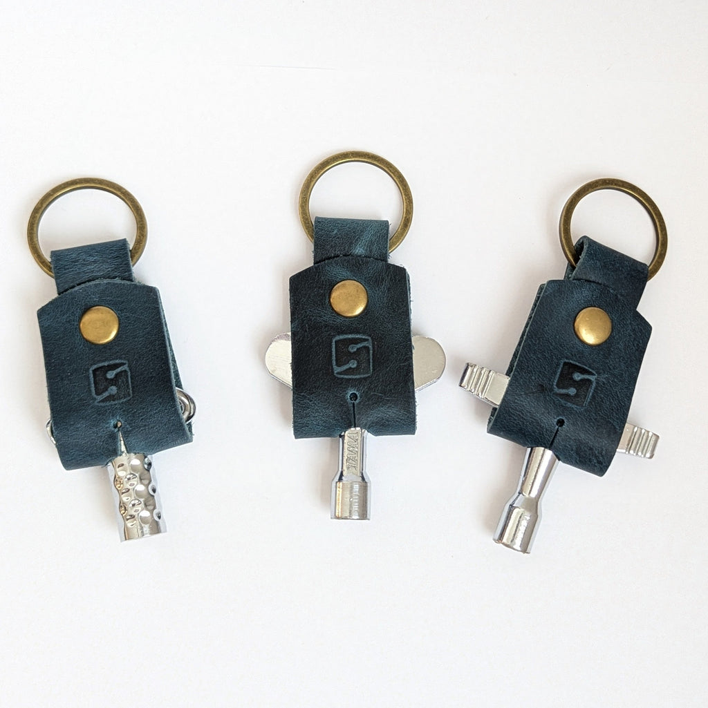 Drum Key Leather Case (Indigo)