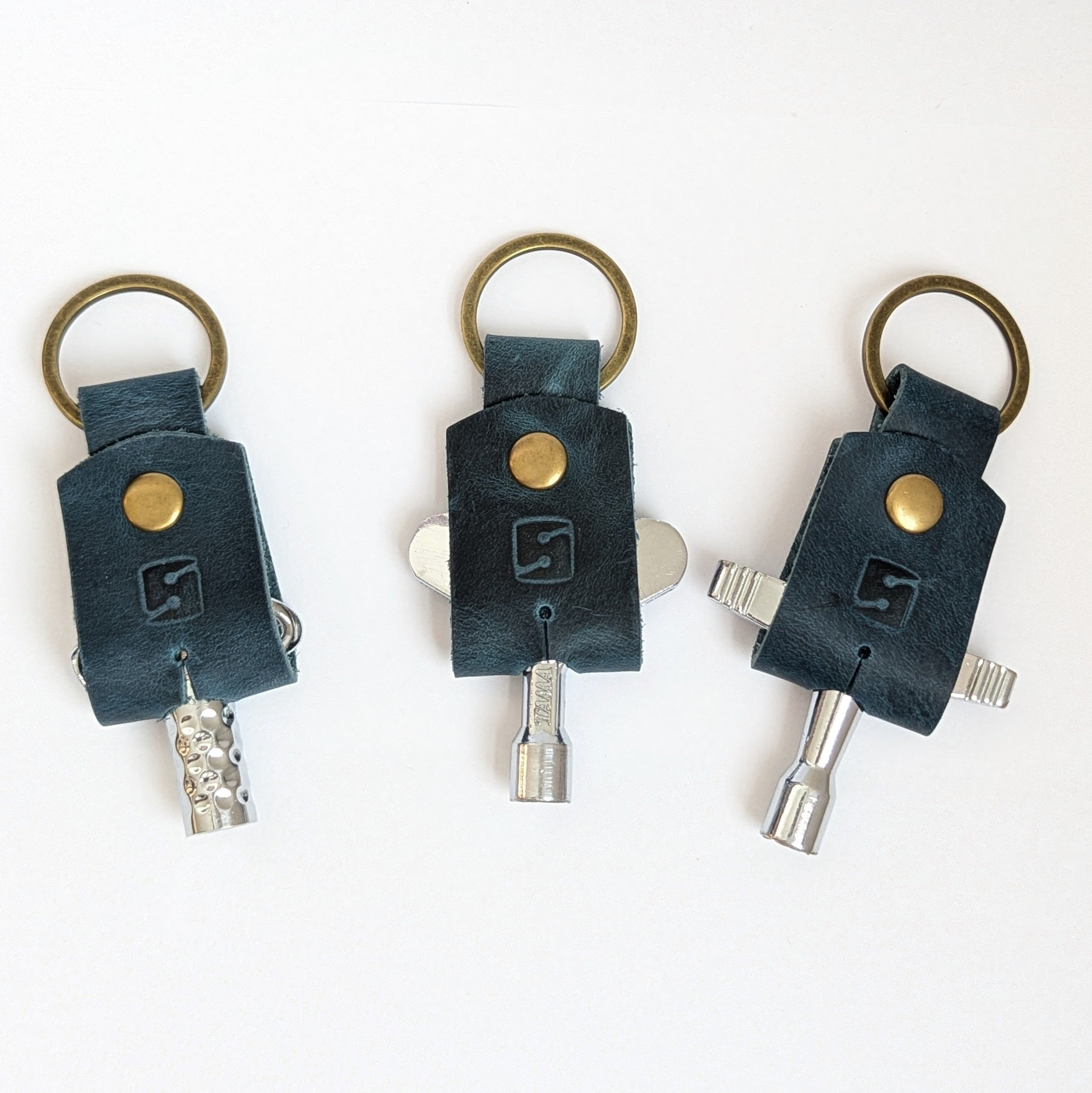 Drum Key Leather Case (Indigo)