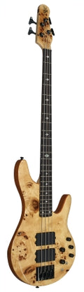 Pinnacle 4-String Bass Electric Bass Guitar with Natural Burl Finish Michael Kelly Guitars Stringed Instruments