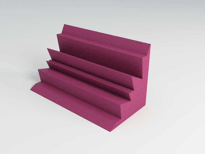 Acoustic Foam Corner Bass Traps, 12 x 12 x 24 Inch, NRC 1.20, 13 Colors