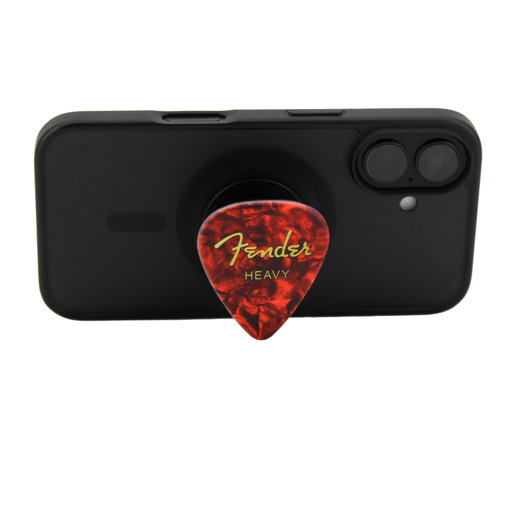 Fender guitar pick phone grip (Red)