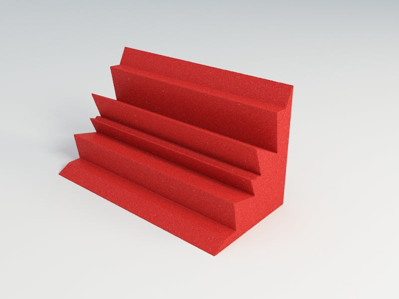 Acoustic Foam Corner Bass Traps, 12 x 12 x 24 Inch, NRC 1.20, 13 Colors