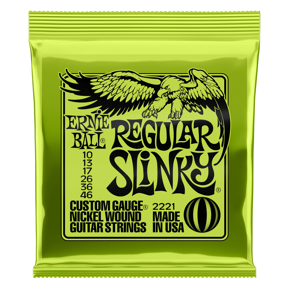 Ernie Ball 10-46 Regular Slinky Nickel Wound Guitar Strings P02221