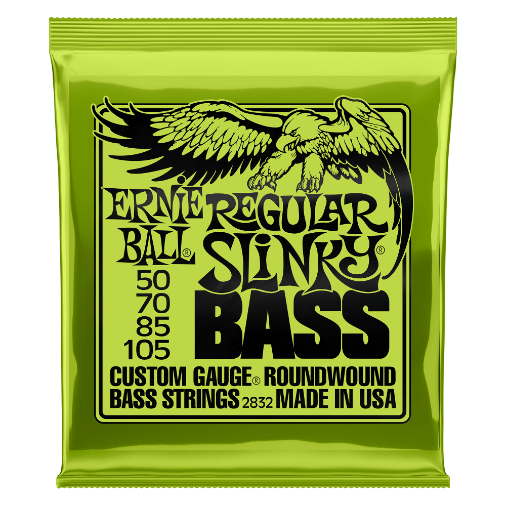 Ernie Ball 50-105 Regular Slinky Nickel Wound Bass Strings (P02832)