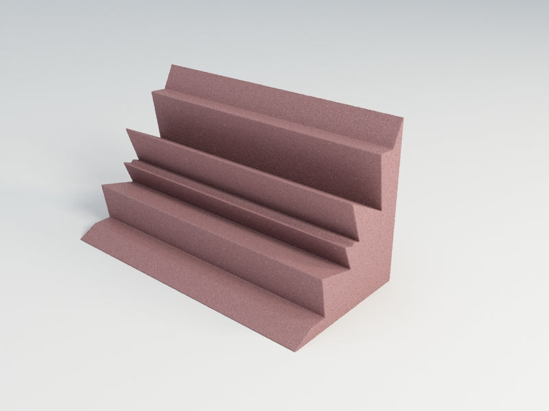 Acoustic Foam Corner Bass Traps, 12 x 12 x 24 Inch, NRC 1.20, 13 Colors