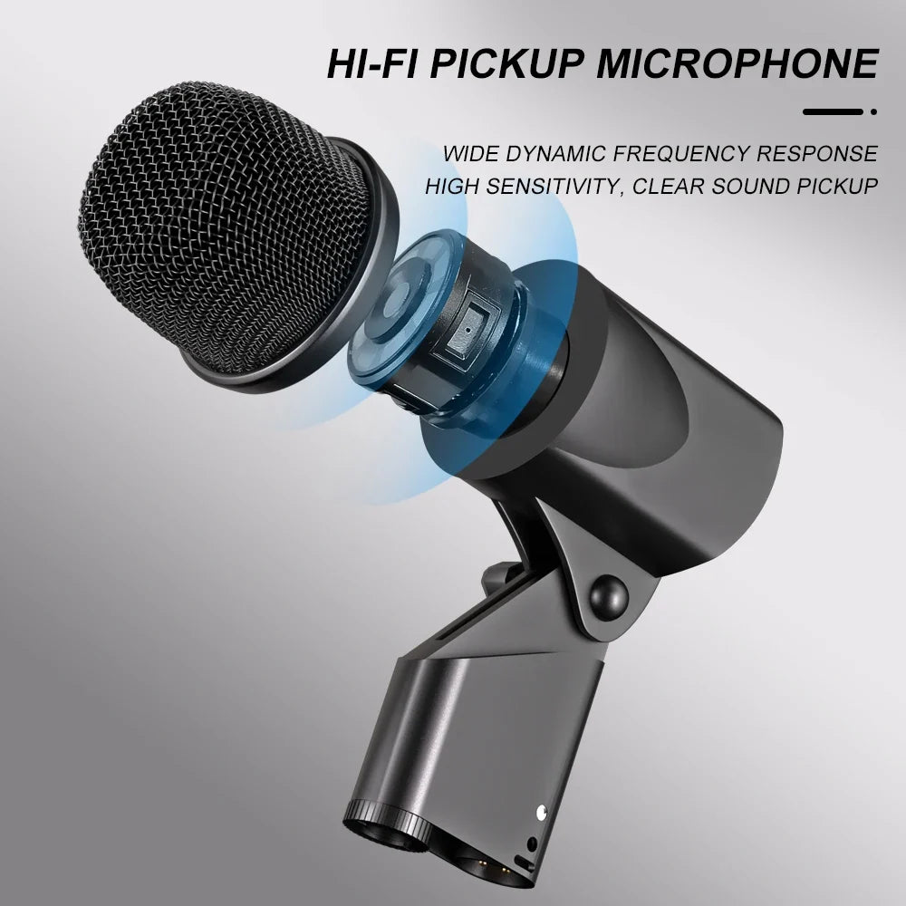 Drum Microphone Kit G-MARK GD1.7 Musical Instruments Mic For Band DJ Stage Instrumental Performance Recording Live With Case