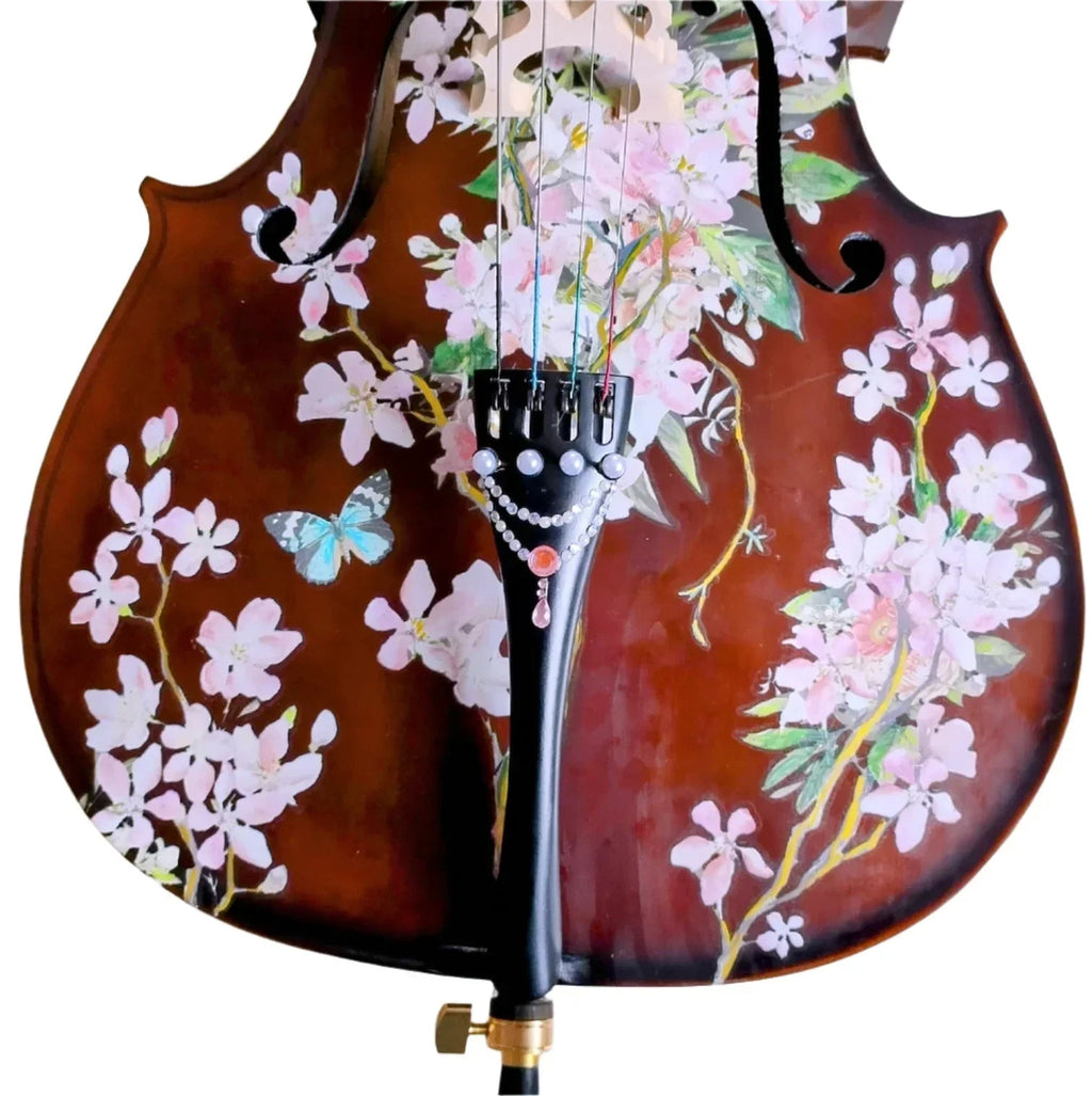 Cherry Blossom Cello Outfit | Pearl Fine Tuners & Brazilwood Bow