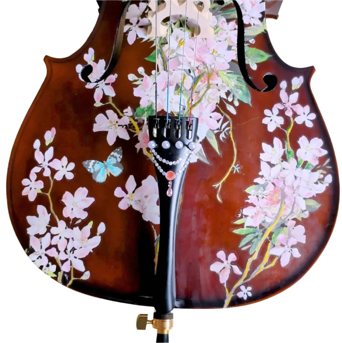 Cherry Blossom Cello Outfit | Pearl Fine Tuners & Brazilwood Bow