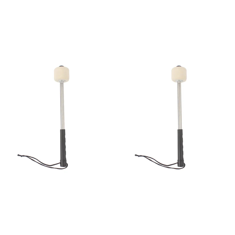 Bass Drum Mallet Professional Marching Bass Felt Head Drumsticks with Hanging Rope Timpani Metal Drum Sticks Musical Instrument