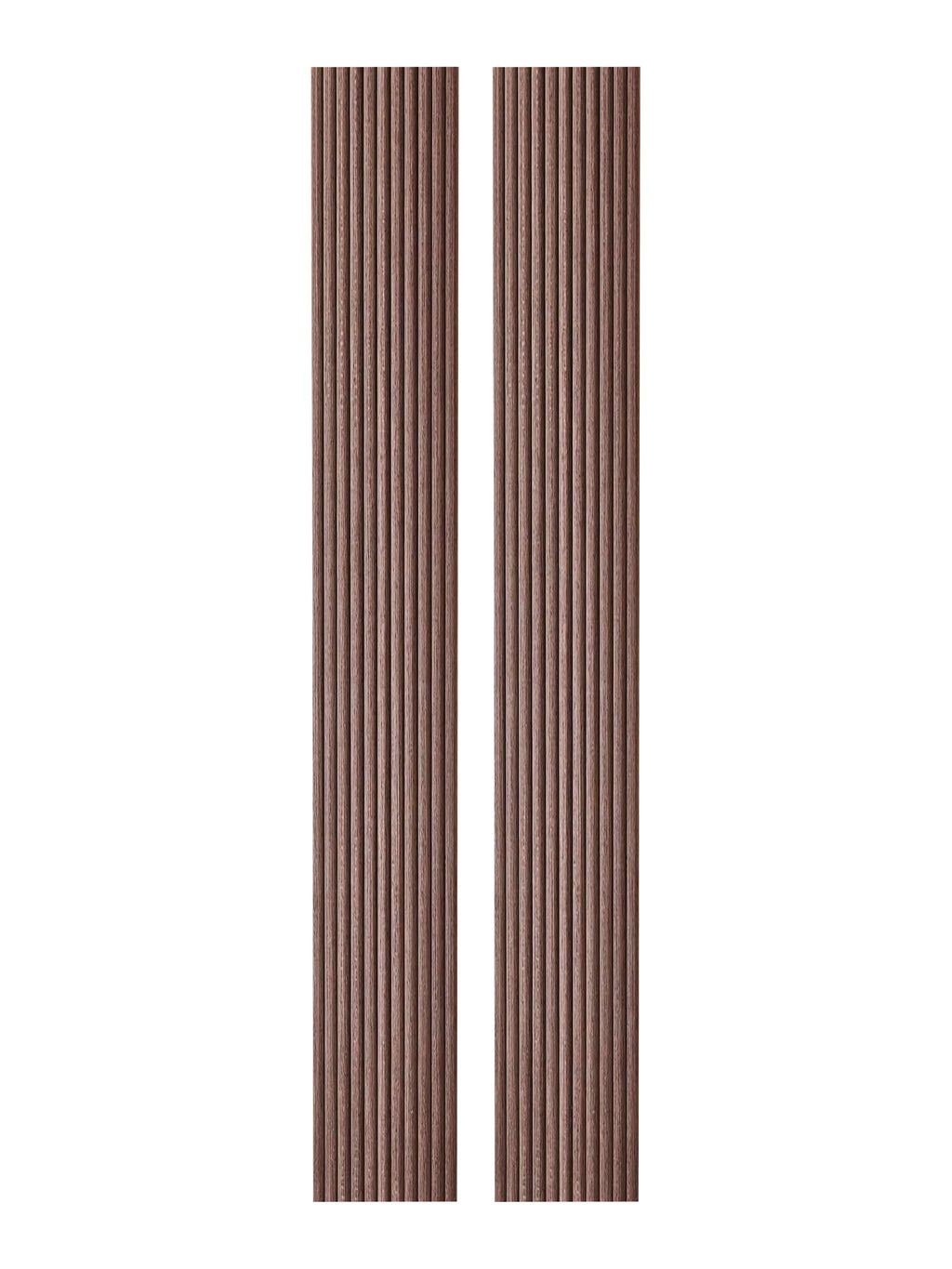 2-Pack Flexible Fluted Wall Panels – Smoked Oak