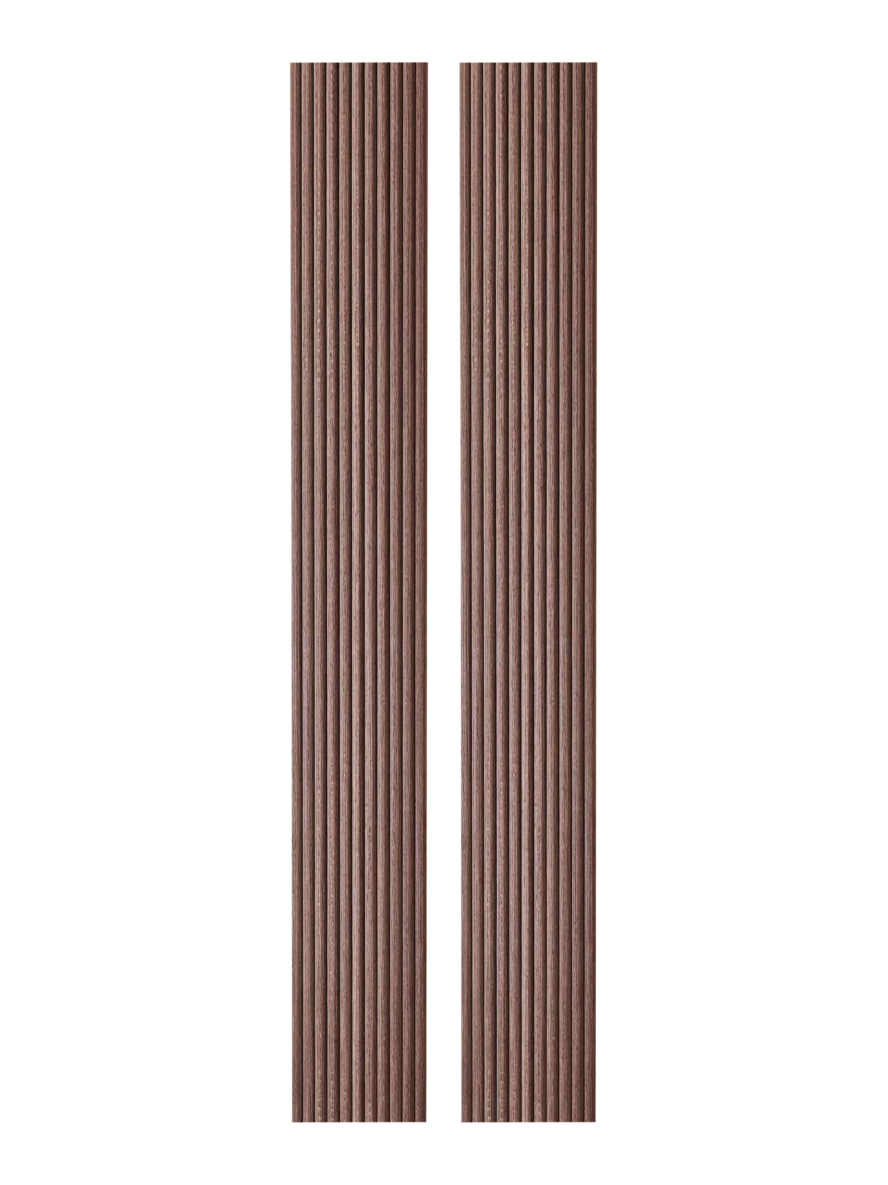 2-Pack Flexible Fluted Wall Panels – Smoked Oak