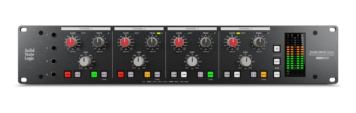 Solid State Logic Pure Drive Quad Preamp Module Mic Pre's, Conversion and USB Soundcard SSL (Solid State Logic) Tech/Pro Audio Gear