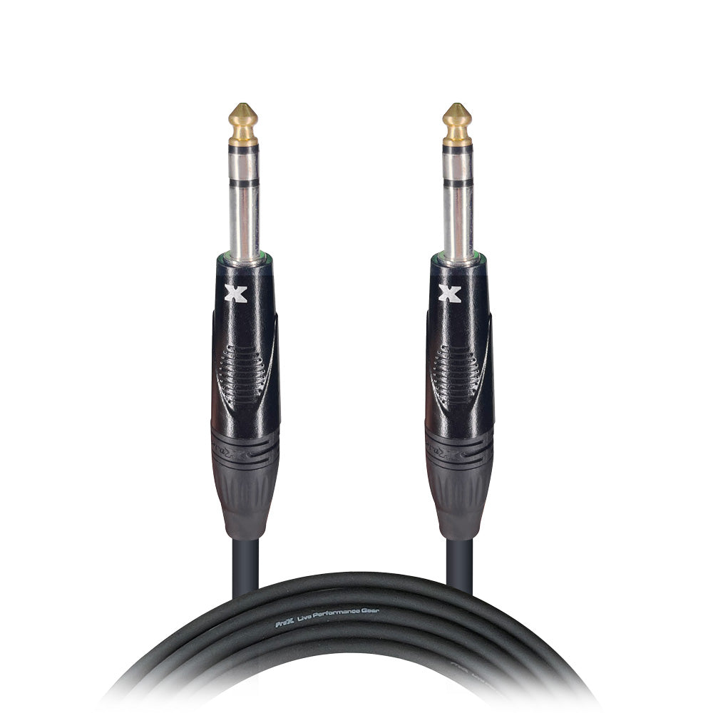 ProX 10 Ft. Balanced 1/4" TRS-M to TRS-M High Performance Audio Cable
