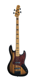 Vintage Element 4 Zebra Burst Electric Bass Michael Kelly Guitars Stringed Instruments