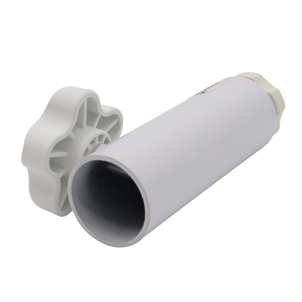 ProX 1 3/8" 35mm Universal Compact Single Stud Lighting M8 Mount for Most Speaker Stands White