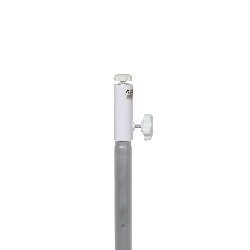 ProX 1 3/8" 35mm Universal Compact Single Stud Lighting M8 Mount for Most Speaker Stands White