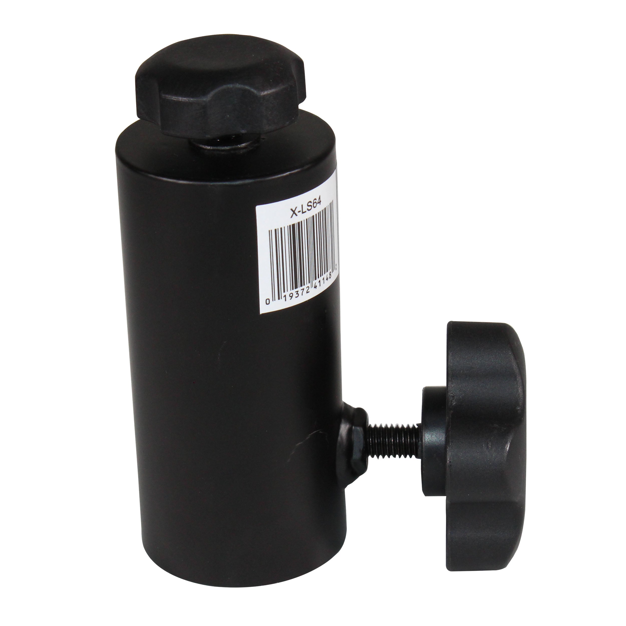 ProX 1 3/8" 35mm Universal Compact Single Stud Lighting M8 Mount for Most Speaker Stands Black