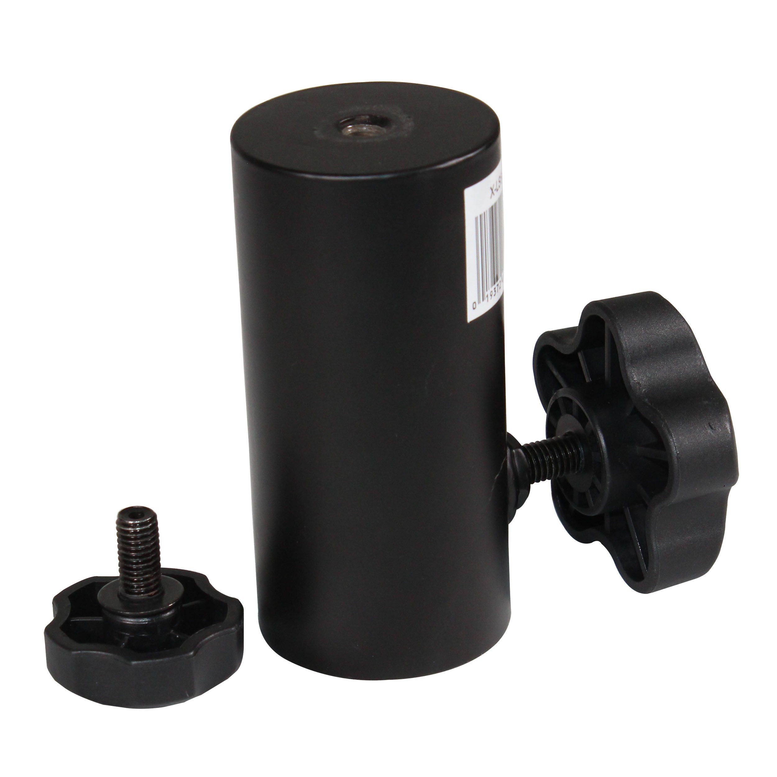 ProX 1 3/8" 35mm Universal Compact Single Stud Lighting M8 Mount for Most Speaker Stands Black